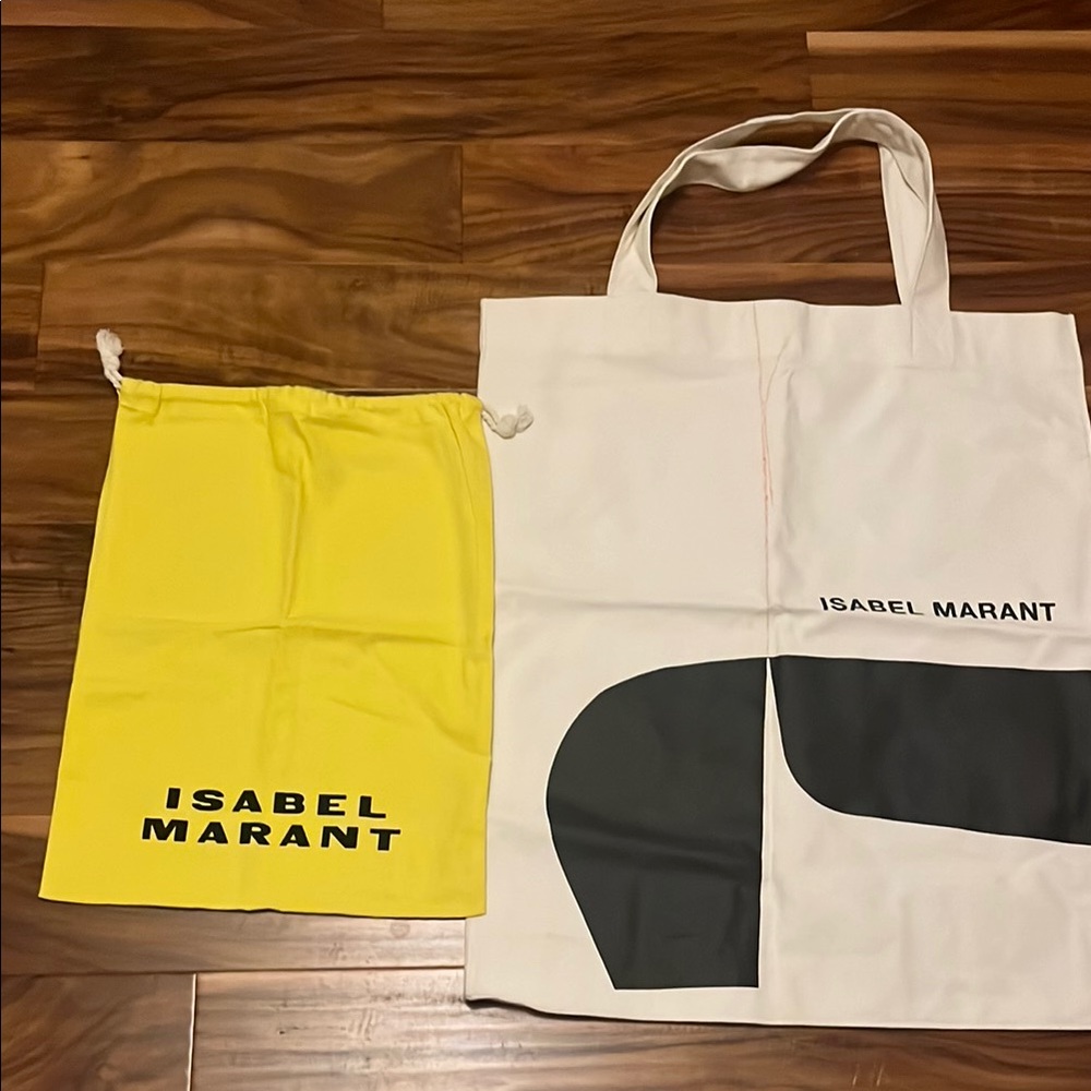 Isabel Marant Yellow and White Totes